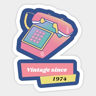 Vintage since 1974 Sticker